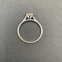 Ladies 14ct White Gold Natural Diamond Ring