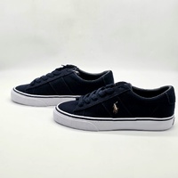 Polo Ralph Lauren Sayer Canvas Sneaker Aviator Navy Blue Size 5 US