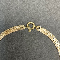 Unisex 9ct Yellow Gold Fancy Link Bracelet