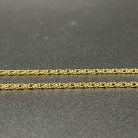 Ladies 9ct Yellow Gold Double Curb Link Necklace
