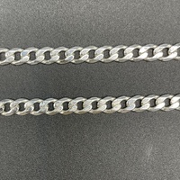 Unisex 925 Sterling Silver Curb Link Necklace