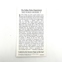 Matchbox DYM38019 1:43 1912 Ford Model T Dallas Police Department Diecast