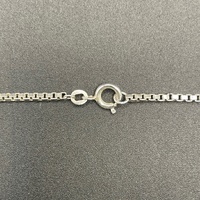 Unisex 925 Sterling Silver Box Link Necklace