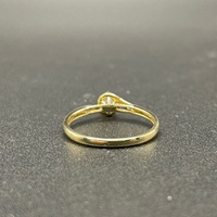 Ladies 9ct Yellow Gold Natural Diamond Ring