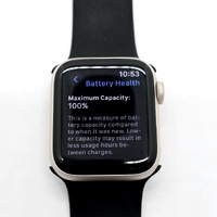 Apple Watch SE 2nd Gen 40mm Wi-Fi Starlight Aluminum Case Midnight Sport Band