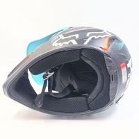 Fox V2 Vicious Army MX Helmet Aqua Orange XL 61-62cm Fiberglass Shell