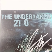 Beckett 2019 The Undertaker 21-0 Signed WWE Photo COA Authentic