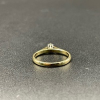 Ladies 9ct Yellow Gold Diamond Ring
