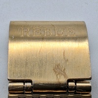 Reble Womens Quartz Watch Gold Square Case Stainless Steel Mesh RM7514