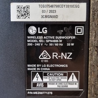 LG SN4 300W 2.1 Channel Soundbar and Subwoofer with Remote and Leads