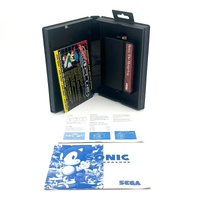 Sonic The Hedgehog Sega Master System Game Classic Retro Video Game with Manuals