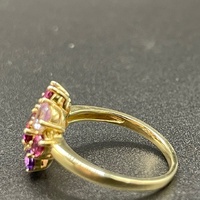 Ladies 9ct Yellow Gold Purple Gemstone Ring