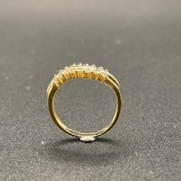 Ladies 18ct Yellow Gold Cubic Zirconia Ring