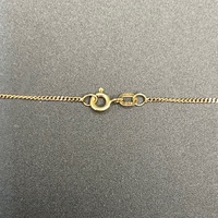 Ladies 9ct Yellow Gold Tight Curb Link Chain & 7 Lucky Rings Pendant