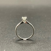 Ladies 18ct White Gold Solitaire Diamond Ring