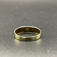 Mens 9ct Yellow Gold Diamond Signet Ring