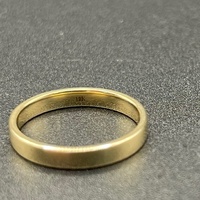 Unisex 10ct Yellow Gold Plain Wedding Band Ring
