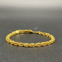 Ladies 21ct Yellow Gold Fancy Link Bracelet