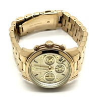 Michael Kors Runway Chronograph Womens Gold Tone Stainless Steel Watch MK5055