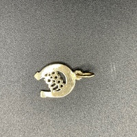 Unisex 9ct Yellow Gold Good Luck Horseshoe Pendant