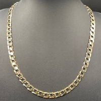 Unisex 9ct Yellow Gold Curb Link Necklace