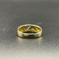 Unisex 9ct Yellow Gold Diamond Signet Ring