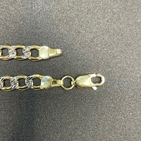 Unisex 9ct Yellow Gold Figaro Link Bracelet