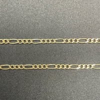 Unisex 9ct Yellow Gold Figaro Link Necklace