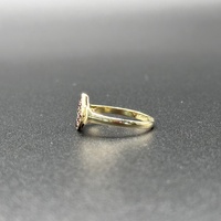 Ladies 9ct Yellow Gold Red Gemstone Ring