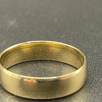 Mens 9ct Yellow Gold Plain Wedding Band Ring