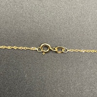 Ladies 9ct Yellow Gold Singapore Twist Link Necklace