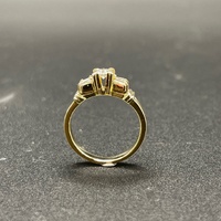 Ladies 14ct Yellow Gold Natural Diamond Ring