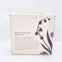 Platinum Jubilee 2022 50c Fine Silver Proof Coin Royal Australian Mint