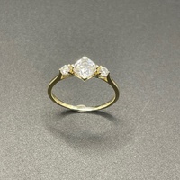 Ladies 9ct Yellow Gold Cubic Zirconia Ring