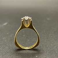 Ladies 18ct Yellow Gold Natural Diamond Ring