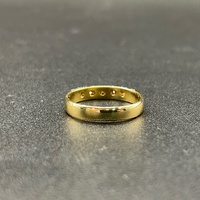 Ladies 18ct Yellow Gold Diamond Band Ring