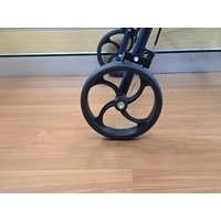 Mobilitymate Foldable 4 Wheel Rollator Walker with Seat and Brakes