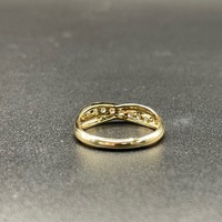 Ladies 10ct Yellow Gold Natural Diamond Ring