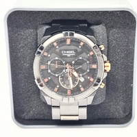 Chisel Alex 5829269 Mens Chronograph Black Stainless Steel Watch 100m WR