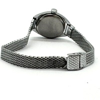 Nikko Ladies Antimagnetic Watch Silver Tone Case Mesh Strap Crystal Markers