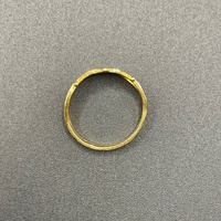 Unisex 22ct Yellow Gold Pattern Ring
