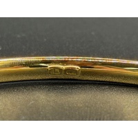 Ladies 9ct Yellow Gold Round Bangle