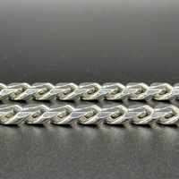 Mens 925 Sterling Silver Chunky Curb Link Necklace