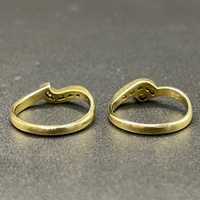 Ladies 18ct Yellow Gold Diamond Bridal Ring Set