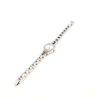 Guess W0411L1 Ladies Analog Watch Silver Tone Crystal Quartz Stainless