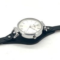 Fossil Georgia ES3199 Women Dress Silver Dial Leather Quartz 32mm Watch