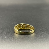 Unisex 18ct Yellow Gold Curb Link Pattern Ring