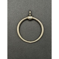 Ladies 925 Sterling Silver Pandora Moments O Pendant