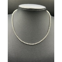 Ladies 925 Sterling Silver Belcher Link Necklace