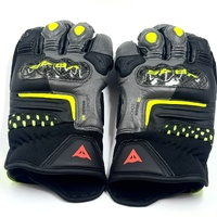 Dainese VR46 Sector Short Cuff Riding Gloves Size S 8 Black Yellow Motorcycle Gloves